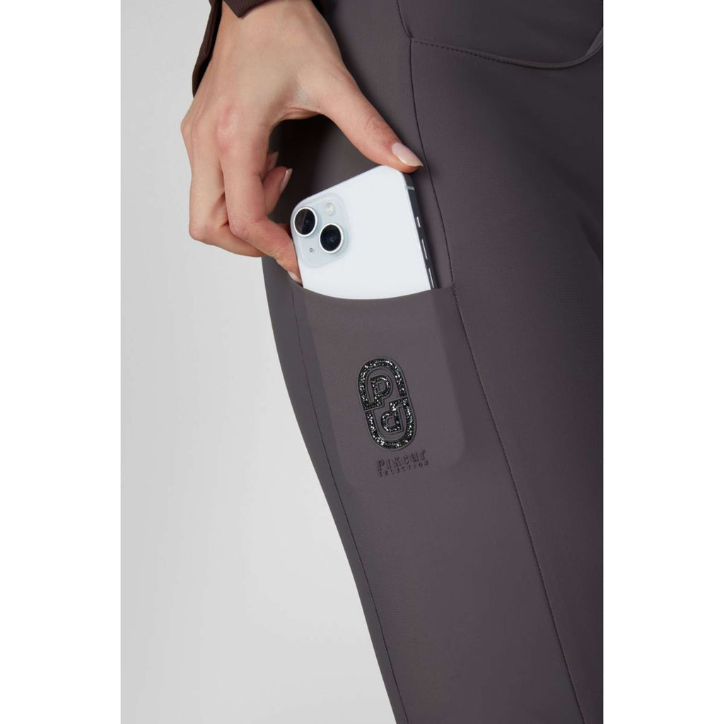 Pikeur Pantalón de Equitación Ceelina GridTexLeather Highwaist Full Grip Basalt Grey