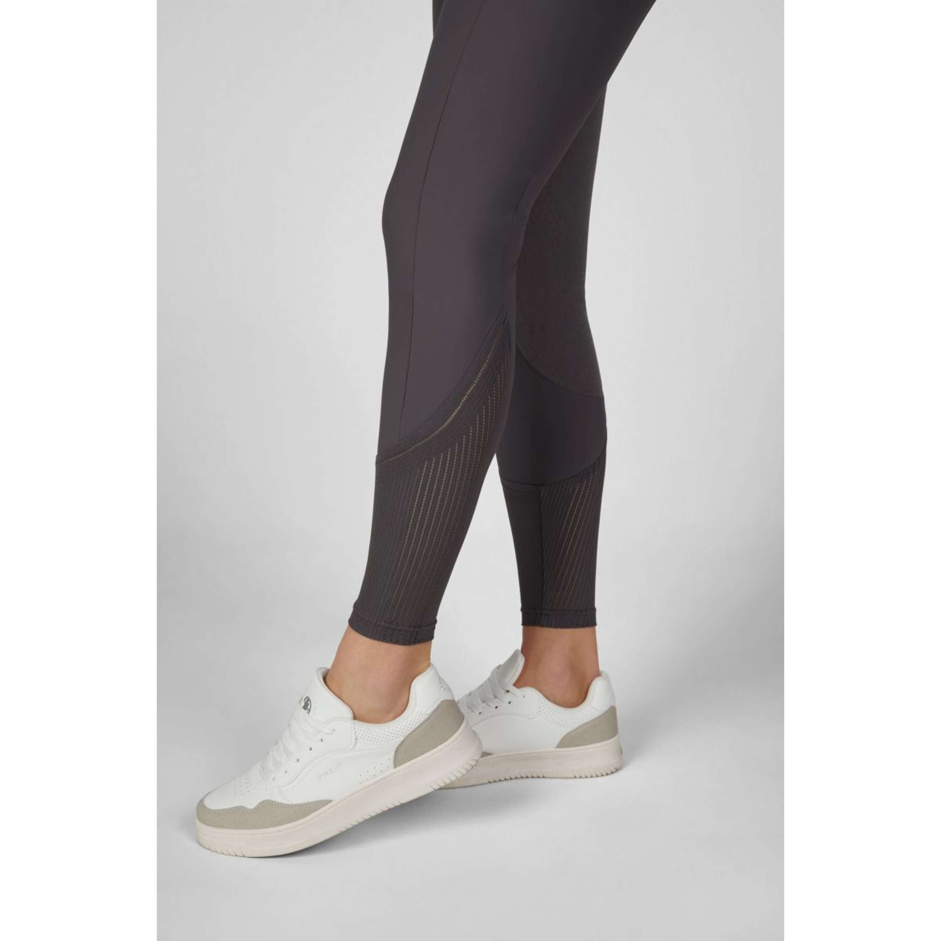 Pikeur Pantalón de Equitación Ceelina GridTexLeather Highwaist Full Grip Basalt Grey