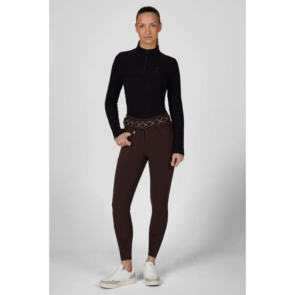 Pikeur Pantalón de Equitación Cantira MatrixGripTec Highwaist Full Grip Marron chocolate