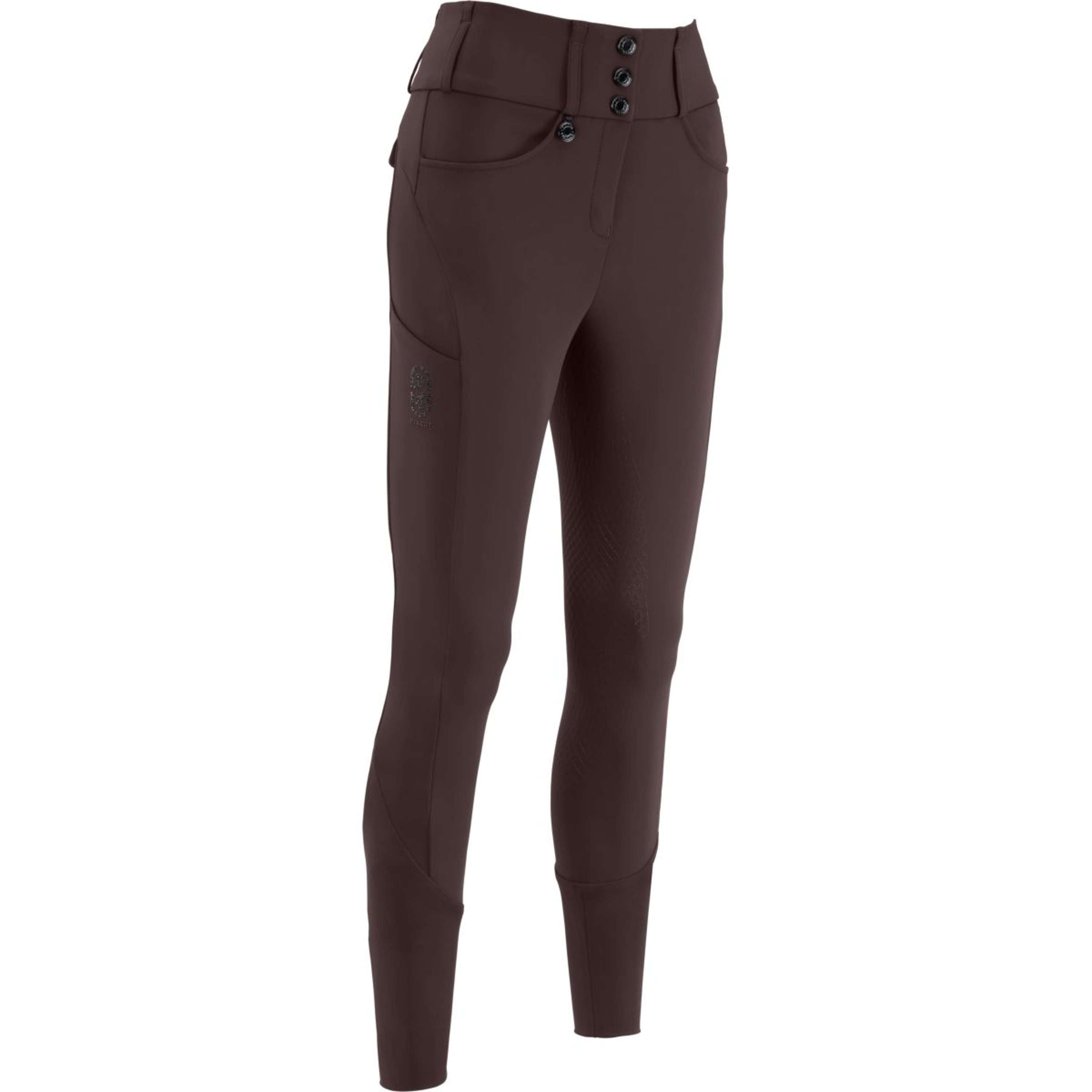 Pikeur Pantalón de Equitación Cantira MatrixGripTec Highwaist Full Grip Marron chocolate
