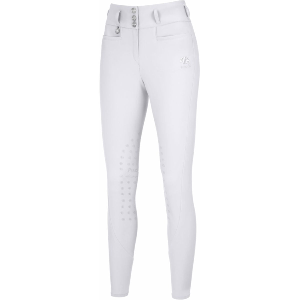 Pikeur Pantalón de Equitación Highwaist Agarre de rodilla Blanco