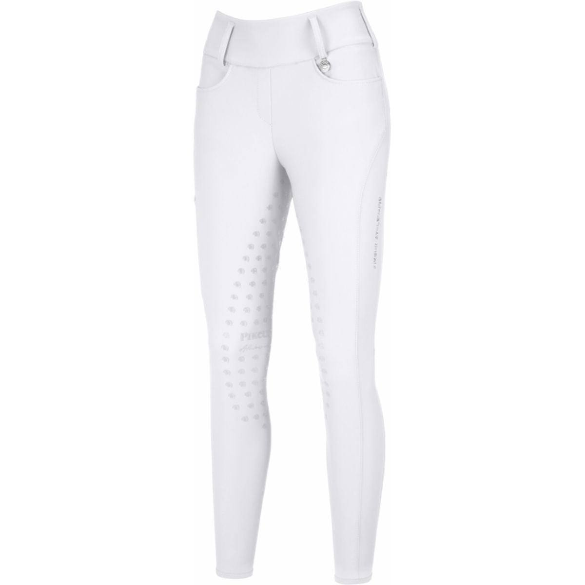 Pikeur Legging de Equitación Midwaist Full Grip Blanco