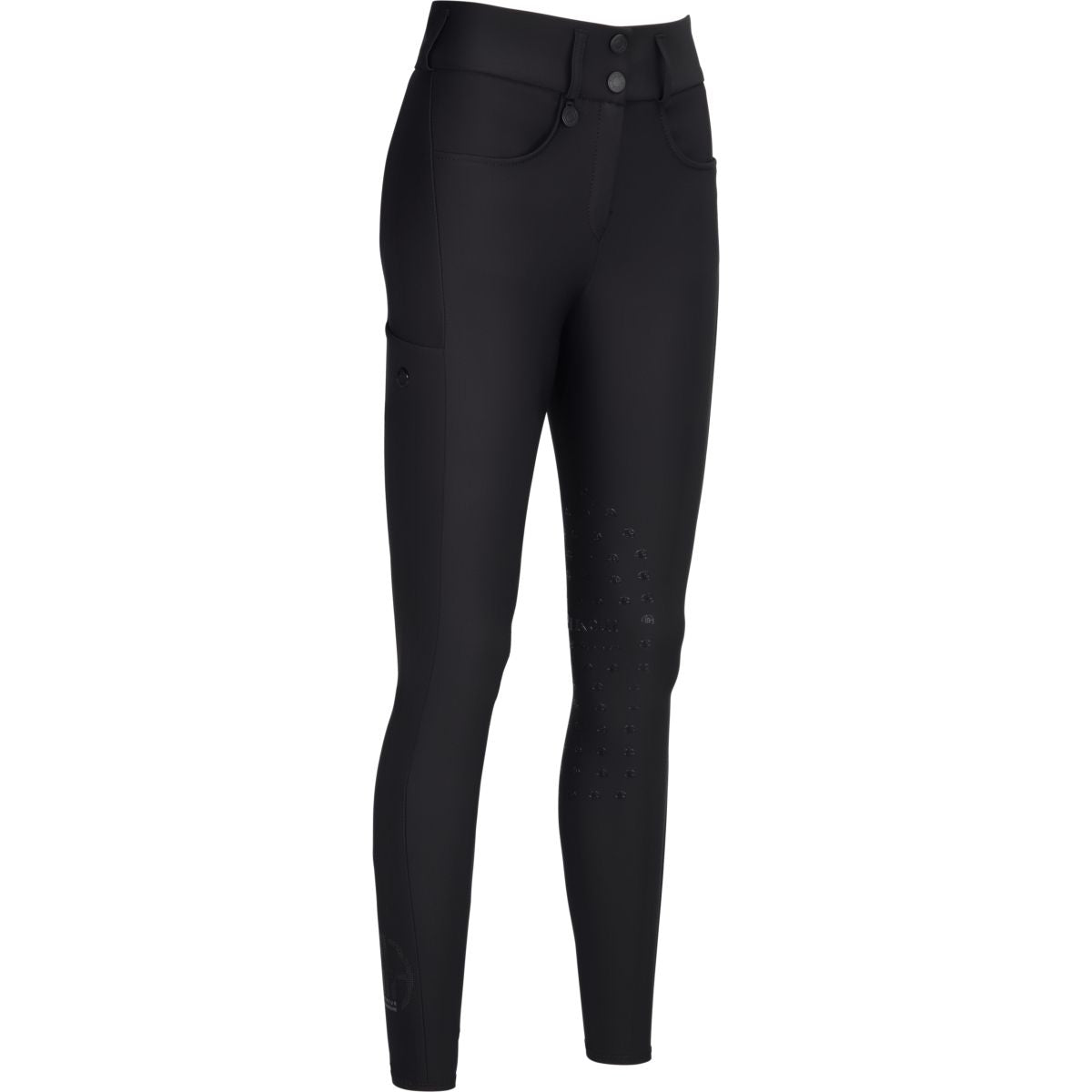 Pikeur Pantalón de Equitación Agarre de Rodilla Negro
