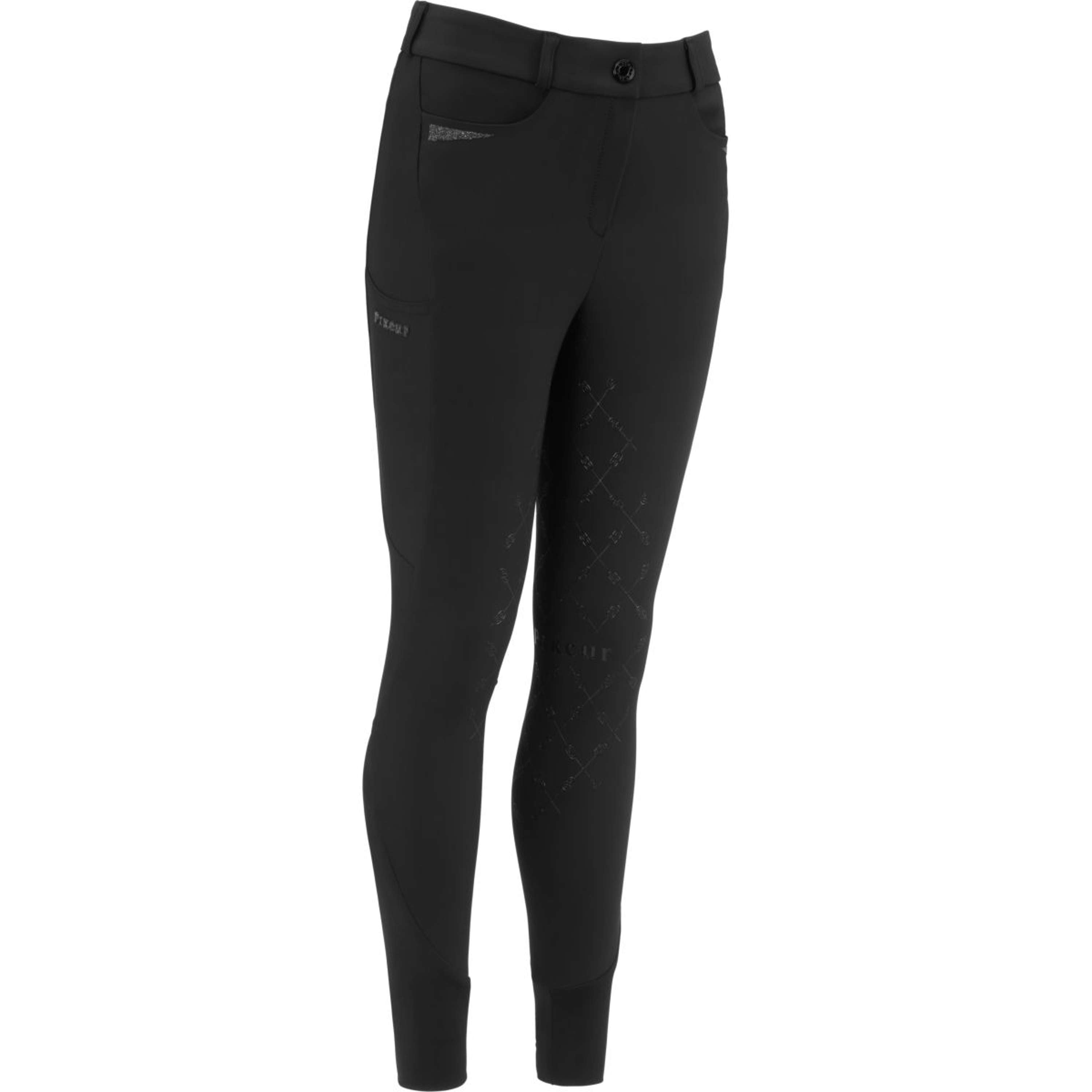 Pikeur Pantalón de Equitación Ceelina GripTec Kids Midwaist Full Grip Negro
