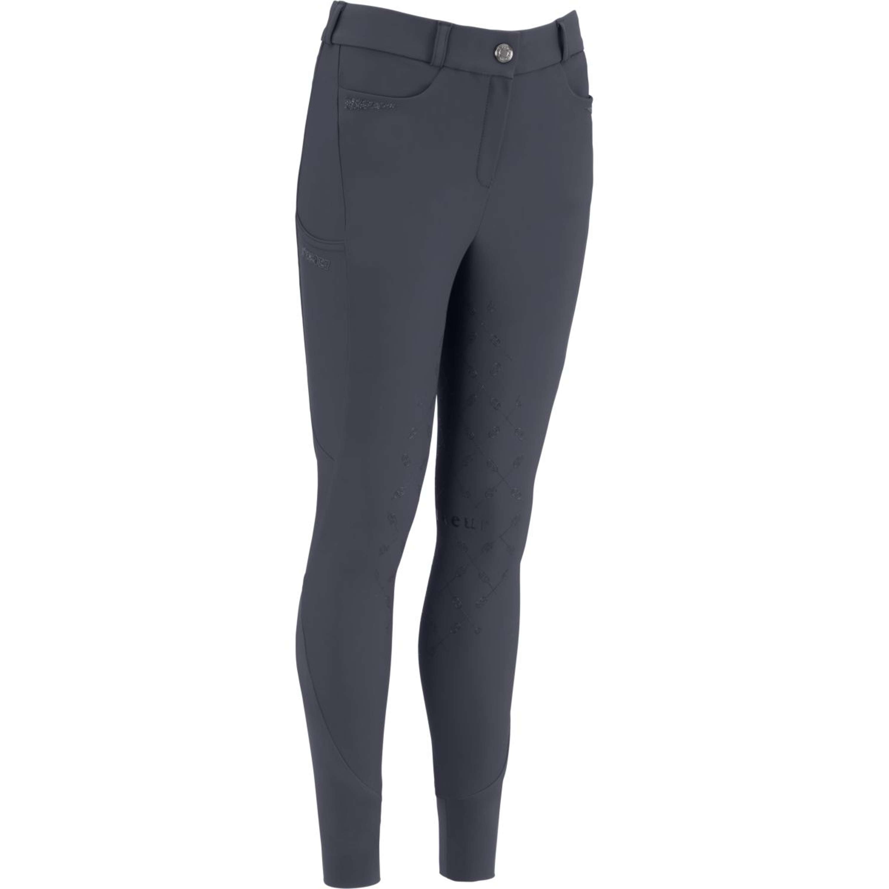 Pikeur Pantalón de Equitación Ceelina GripTec Kids Midwaist Full Grip Graphite Blue