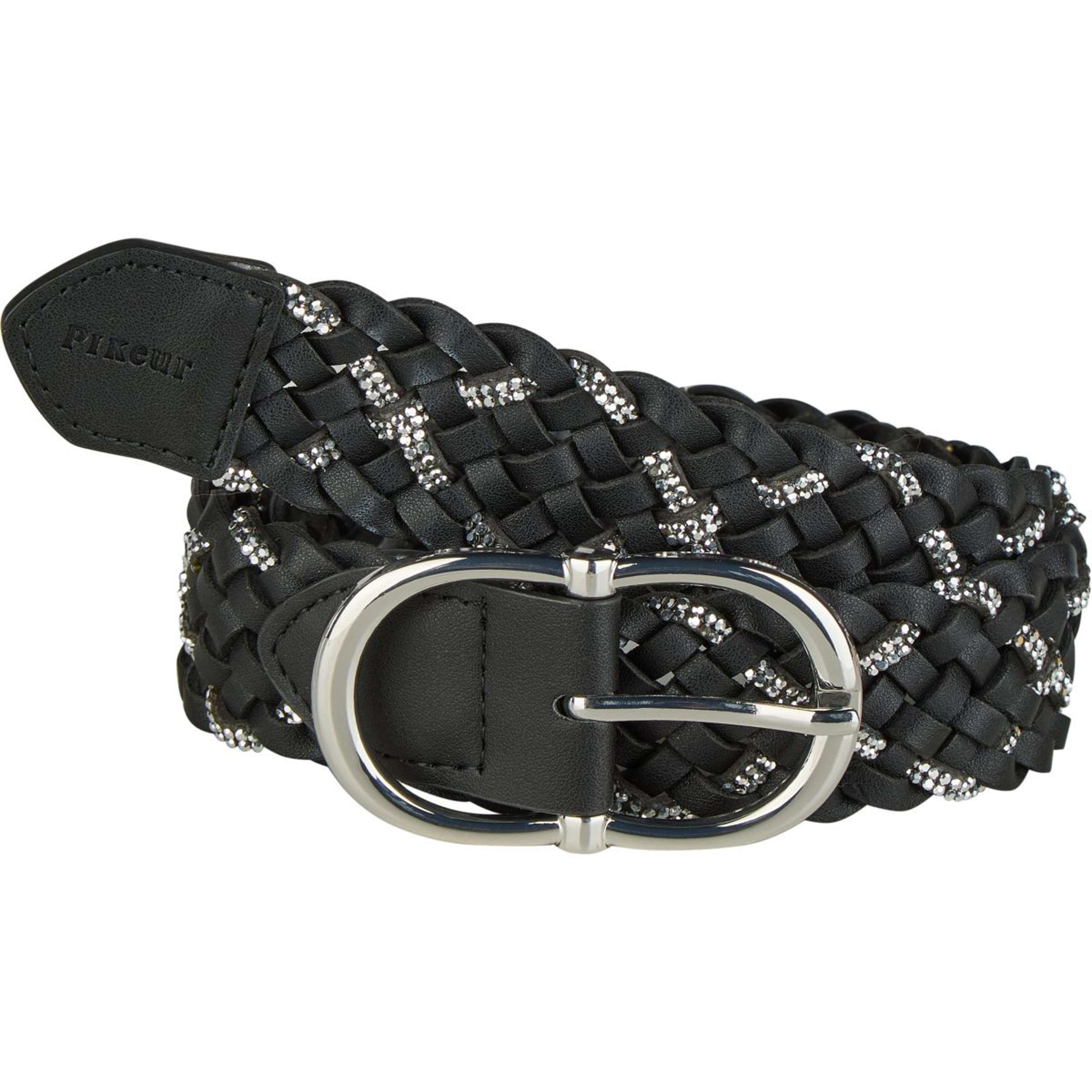 Pikeur Cinturón Braided SS26 Black/Silver Pikeur Cinturón Braided SS26 Black/Silver