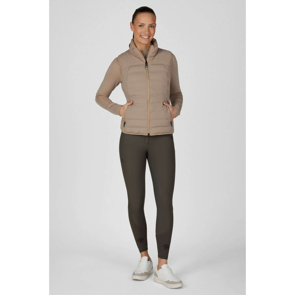 Pikeur Chaleco Quilted FlexVest Athleisure AW26 Mocha Cream