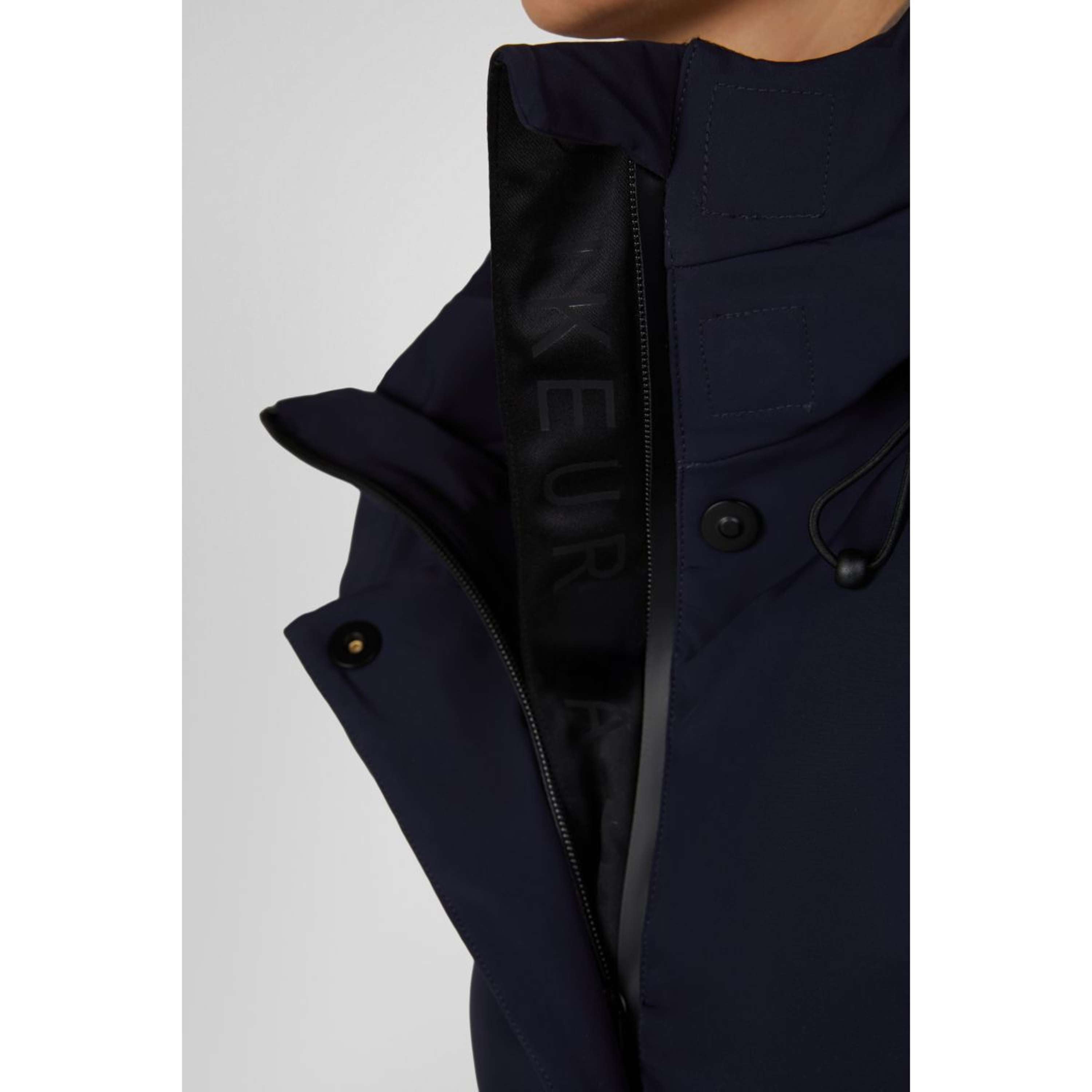 Pikeur Abrigo Largo Quilted Raincoat Athleisure AW26 Nightblue