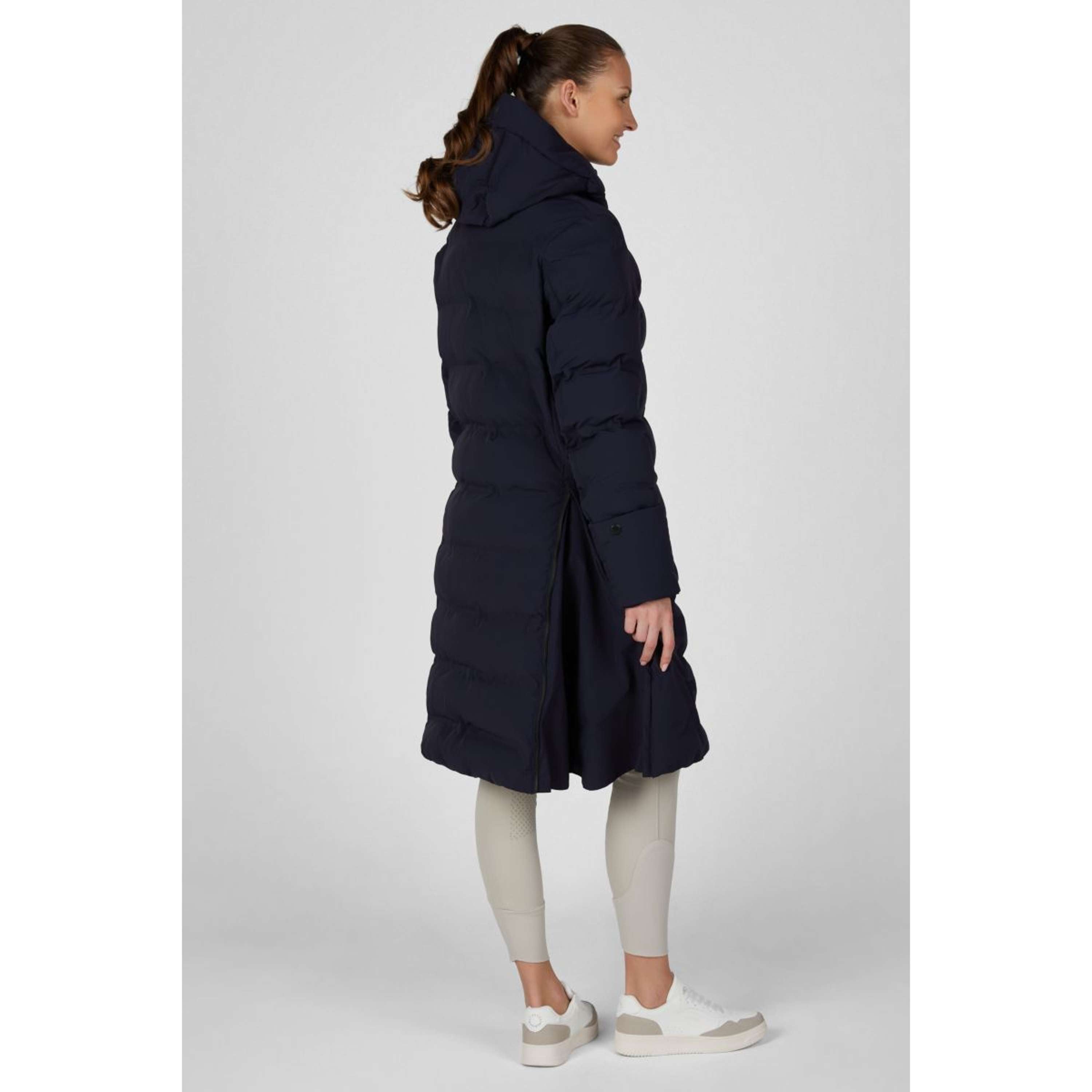 Pikeur Abrigo Largo Quilted Raincoat Athleisure AW26 Nightblue