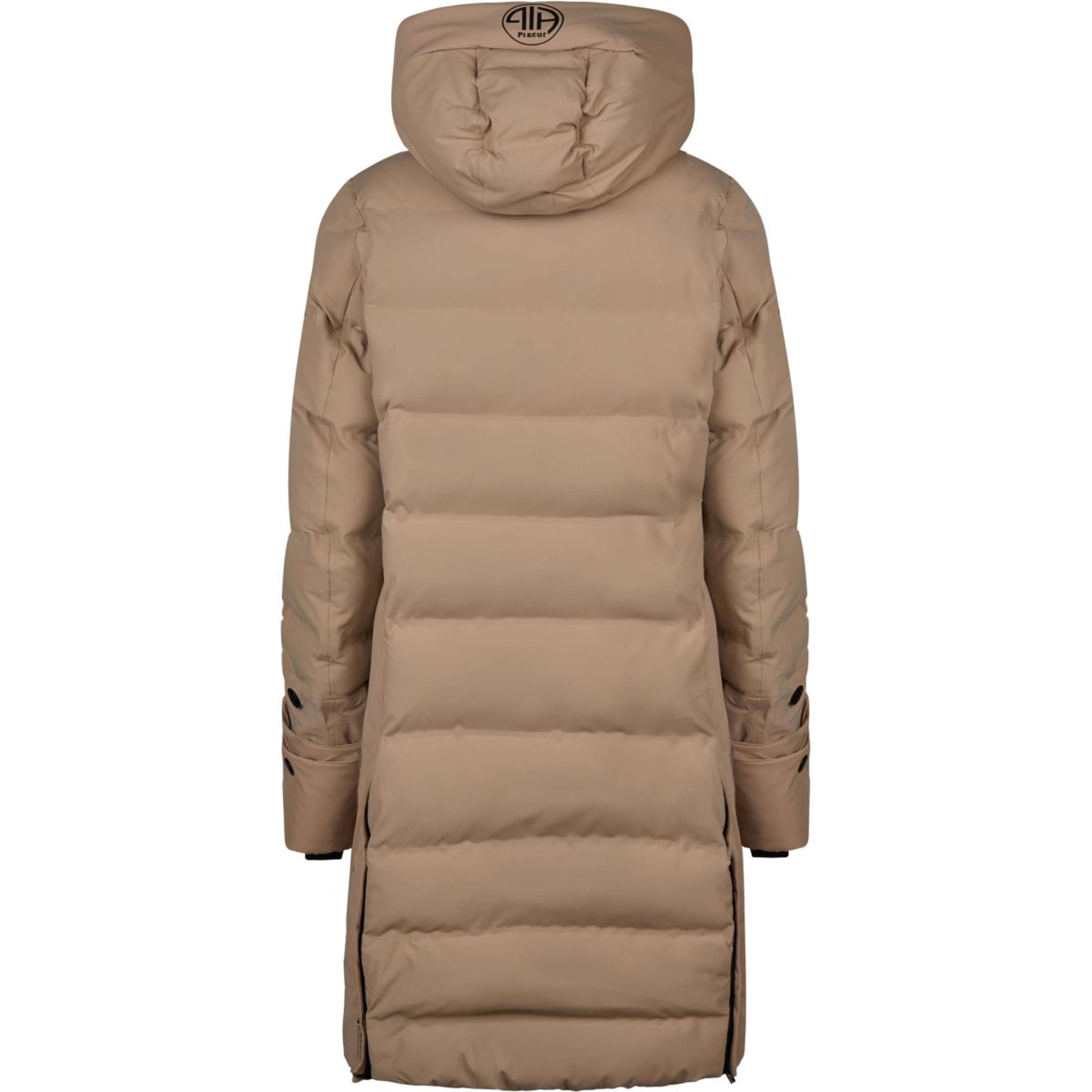 Pikeur Abrigo Largo Quilted Raincoat Athleisure AW26 Mocha Cream