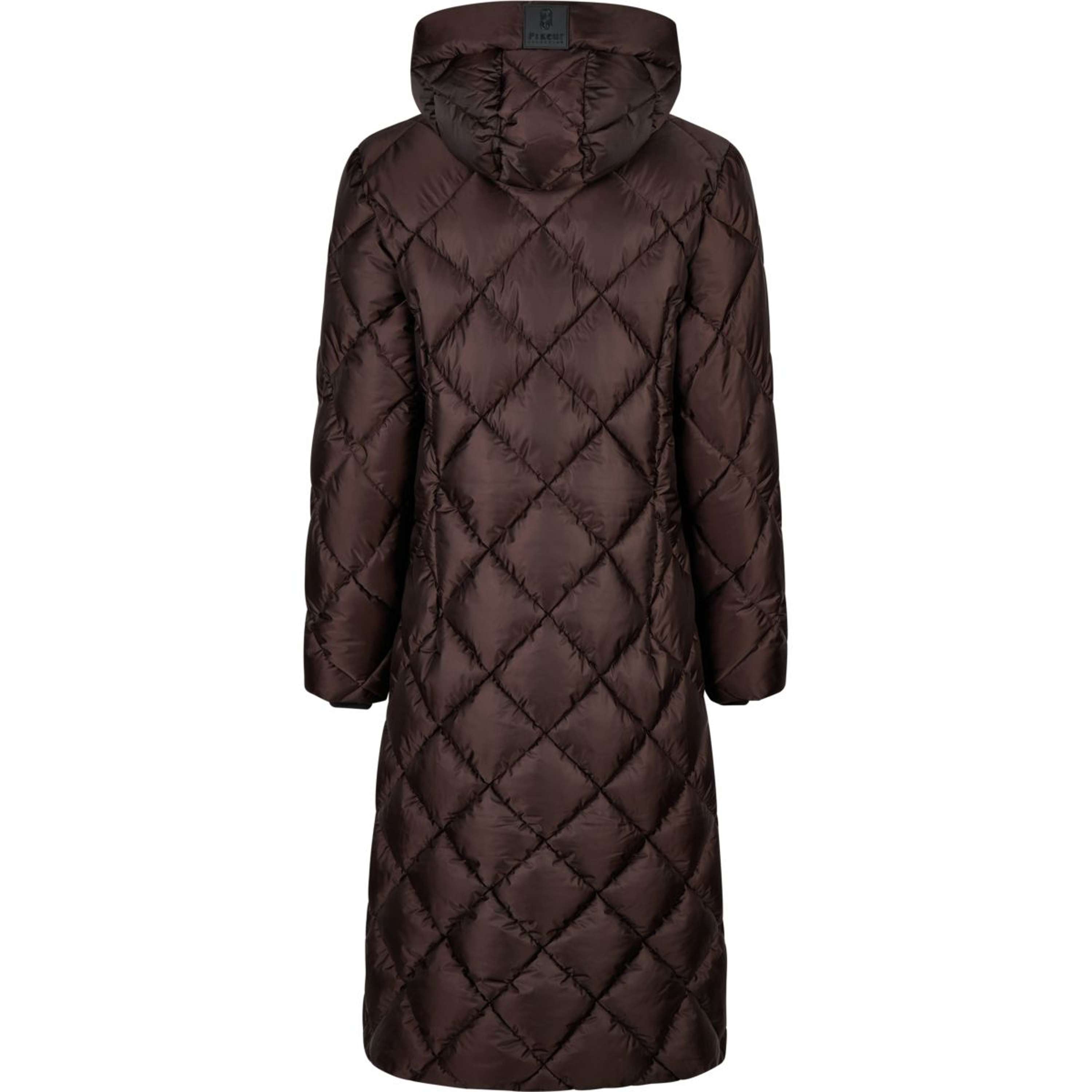 Pikeur Abrigo Largo QuiltDiamond Selection AW26 Marron chocolate