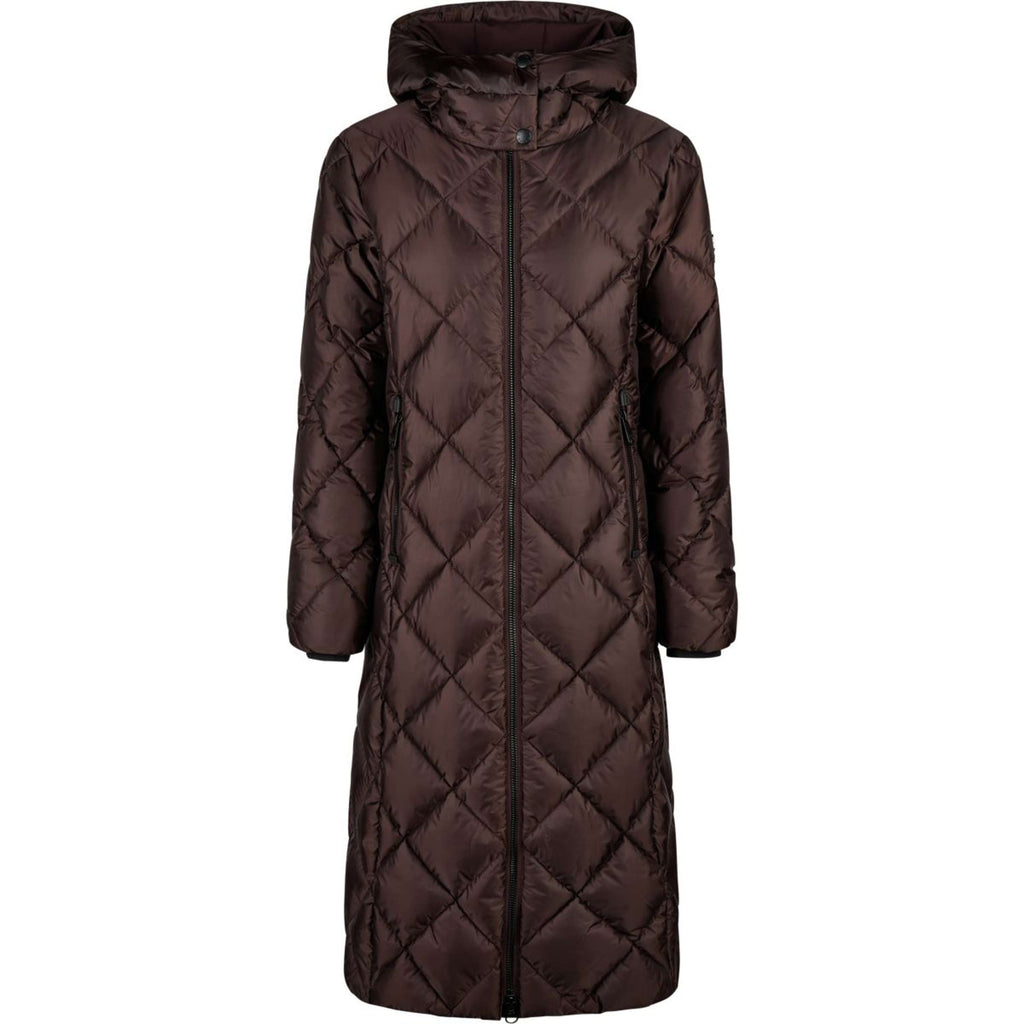 Pikeur Abrigo Largo QuiltDiamond Selection AW26 Marron chocolate