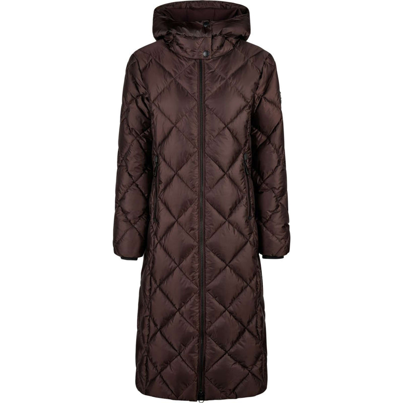 Pikeur Abrigo Largo QuiltDiamond Selection AW26 Marron chocolate