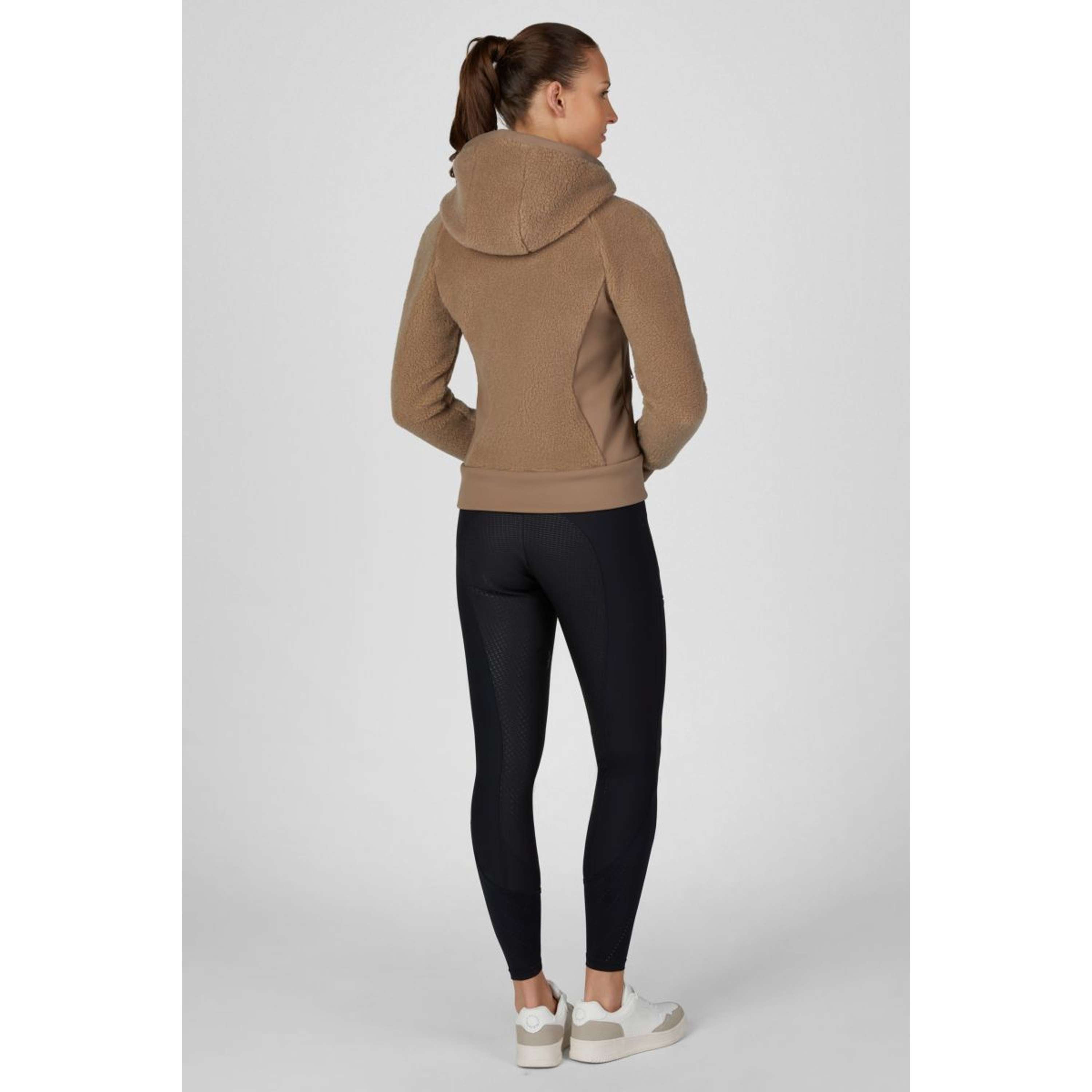 Pikeur Sudadera con capucha y cremallera Teddyfleece Athleisure AW26 Toffee Beige