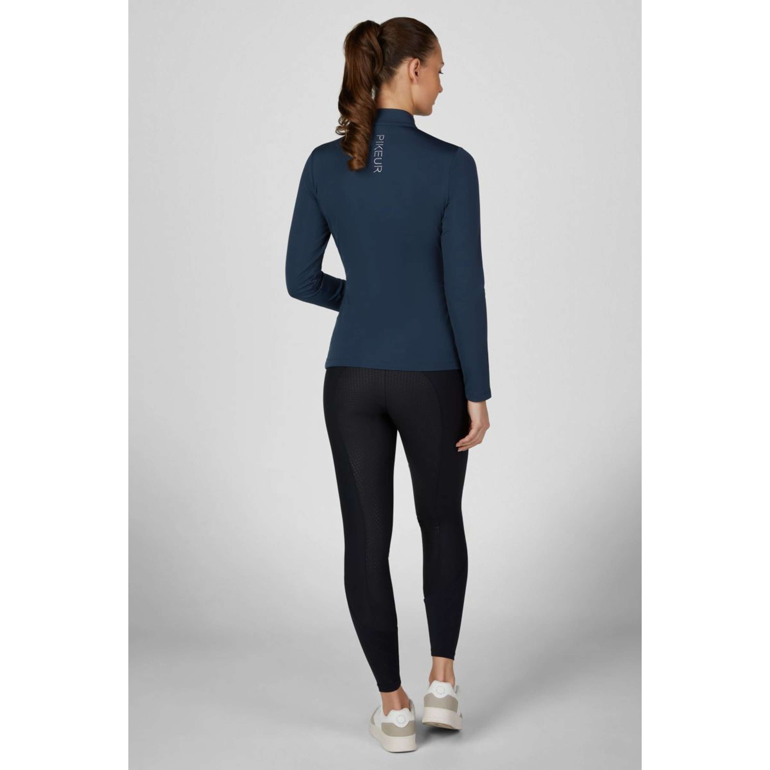 Pikeur Camiseta Zip Athleisure AW26 Mangas Largas Navy Blue