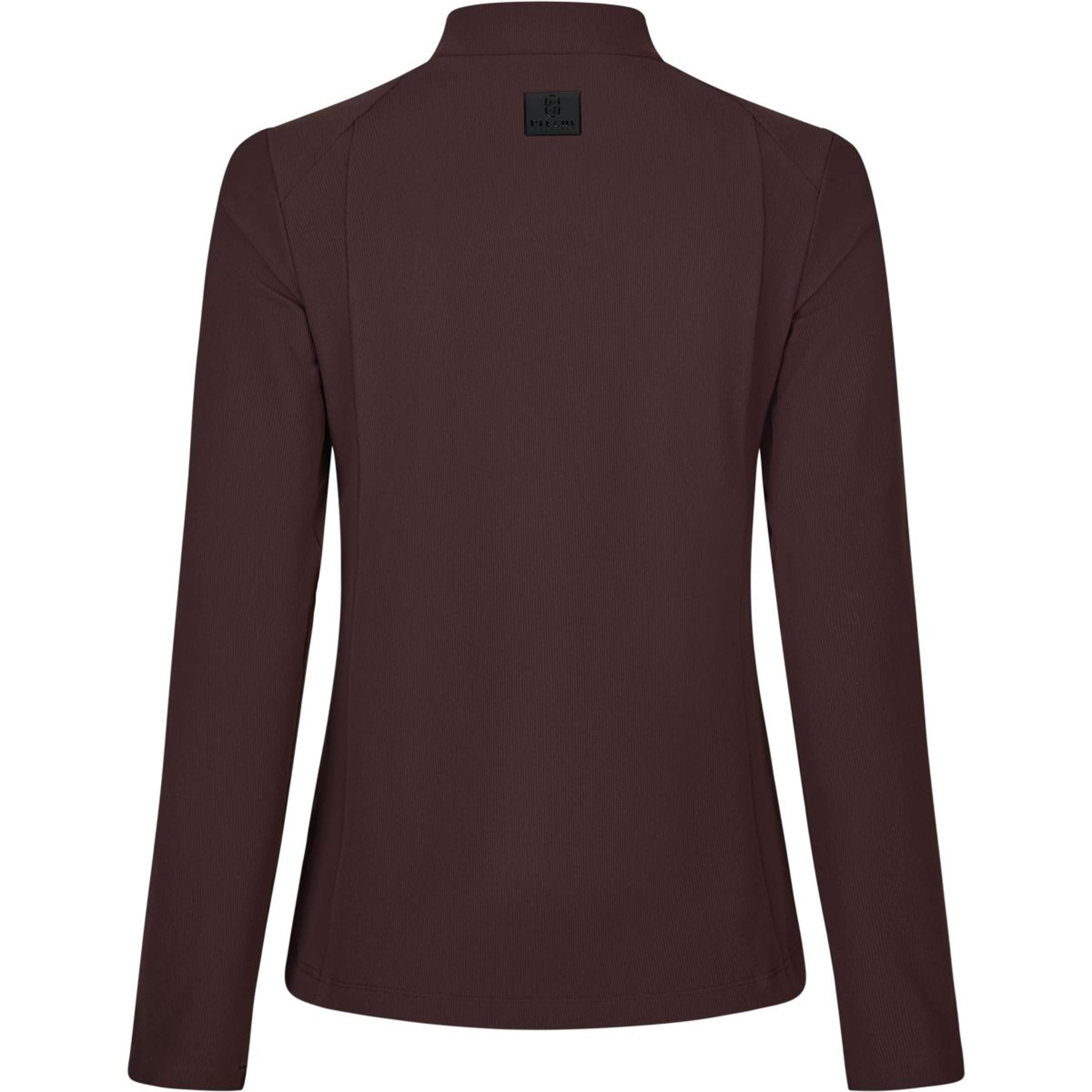 Pikeur Camiseta Zip Rip Selection AW26 Mangas Largas Marron chocolate