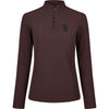 Pikeur Camiseta Zip Rip Selection AW26 Mangas Largas Marron chocolate