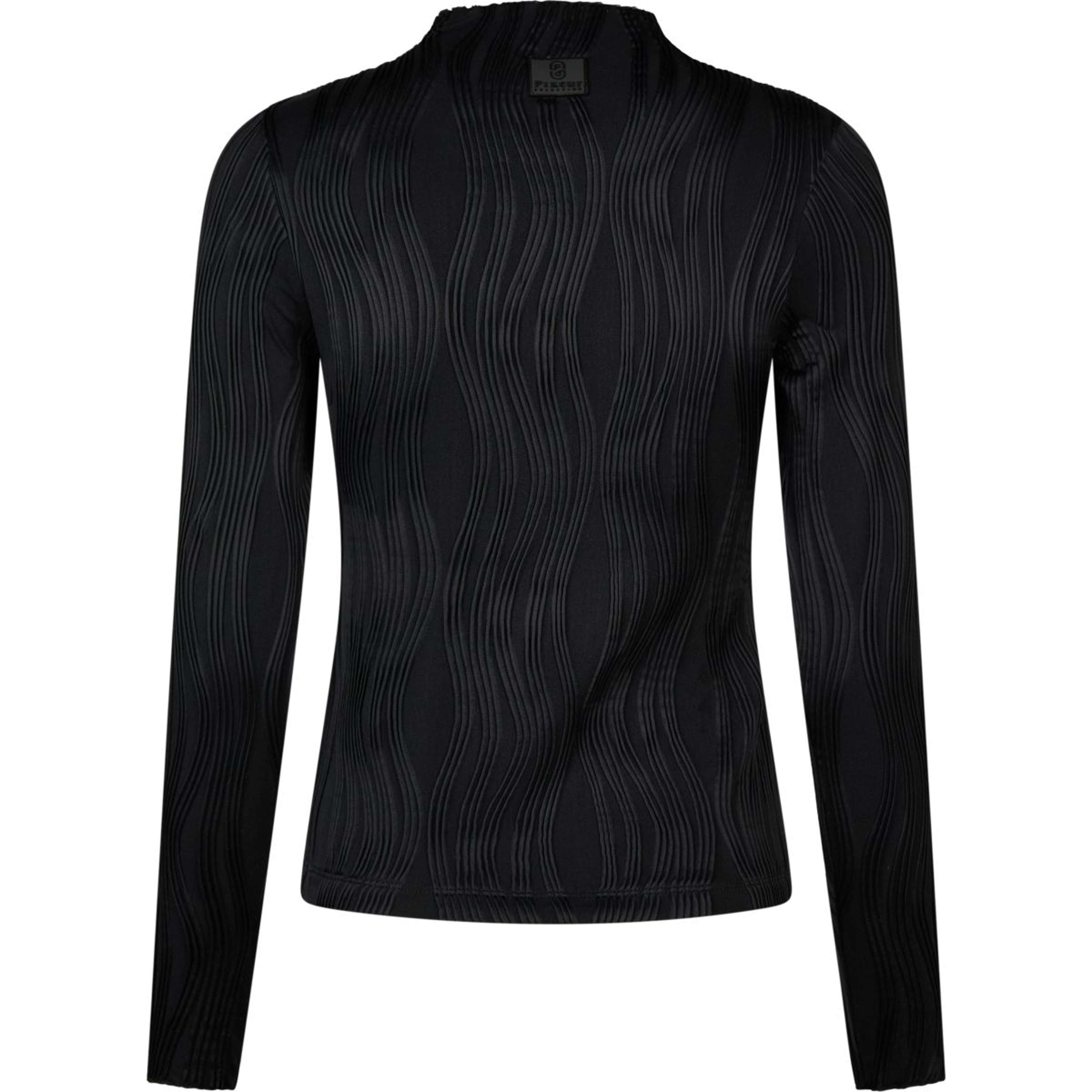 Pikeur Camiseta Waveline Selection AW26 Mangas Largas Negro