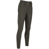 Pikeur Pantalón de Equitación New Candela Full Grip Flex Faux Leather Deep Khaki