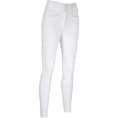 Pikeur Pantalón de Equitación New Candela Full Grip Flex Faux Leather Blanco