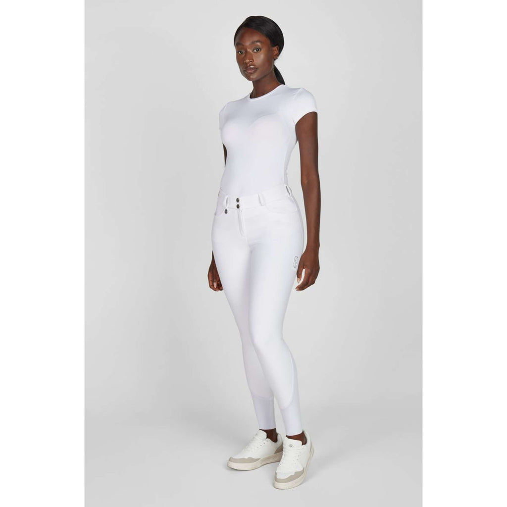 Pikeur Pantalón de Equitación Ceelina SD SS26 Full Grip Blanco
