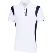 Pikeur Camiseta de Competición Blanco/Mesh Azul Marino