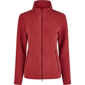Pikeur Sudadera con capucha y cremallera Sports Fleece Rojo Rumba