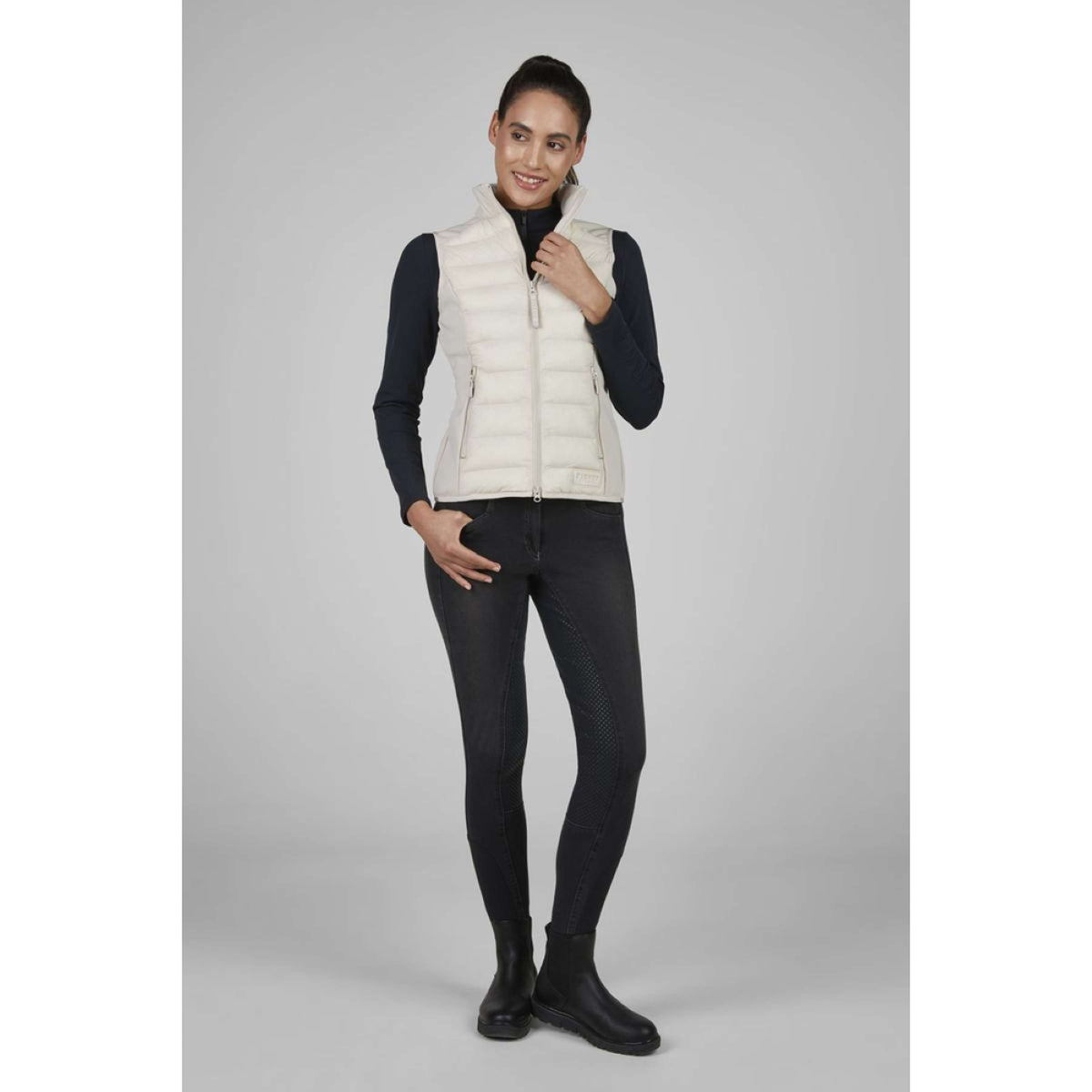 Pikeur Chaleco Hybrid AW25 Pale Grey