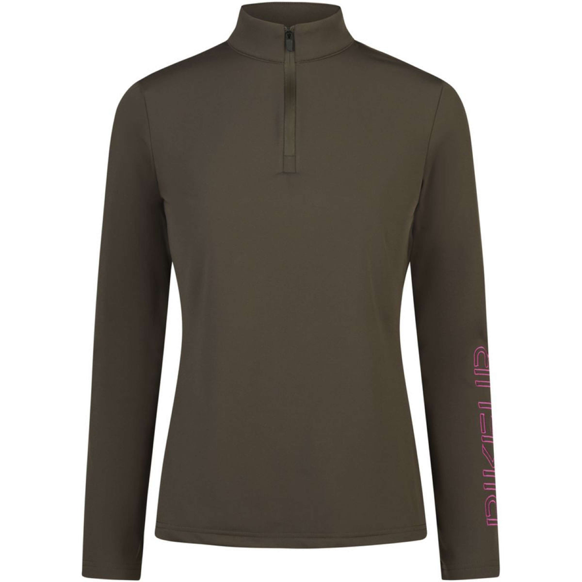 Pikeur Shirt Zip Sports AW25 Deep Khaki