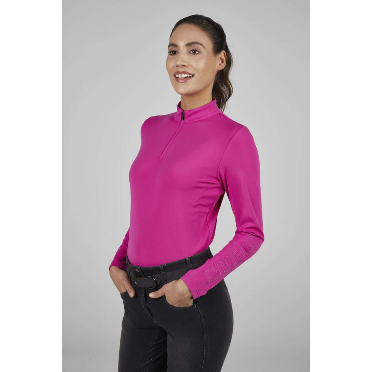 Pikeur Shirt Zip Sports AW25 Blaze Berry