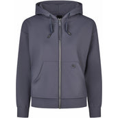 Pikeur Sudadera con capucha y cremallera Athleisure AW25 Graphite Blue