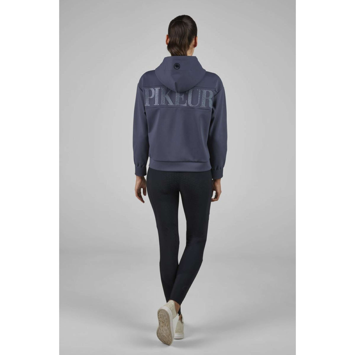 Pikeur Sudadera con capucha y cremallera Athleisure AW25 Graphite Blue