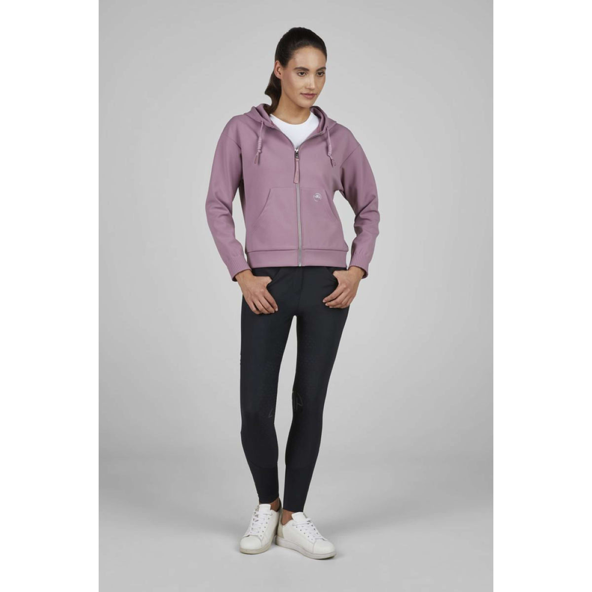 Pikeur Sudadera con capucha y cremallera Athleisure AW25 Berry Blush