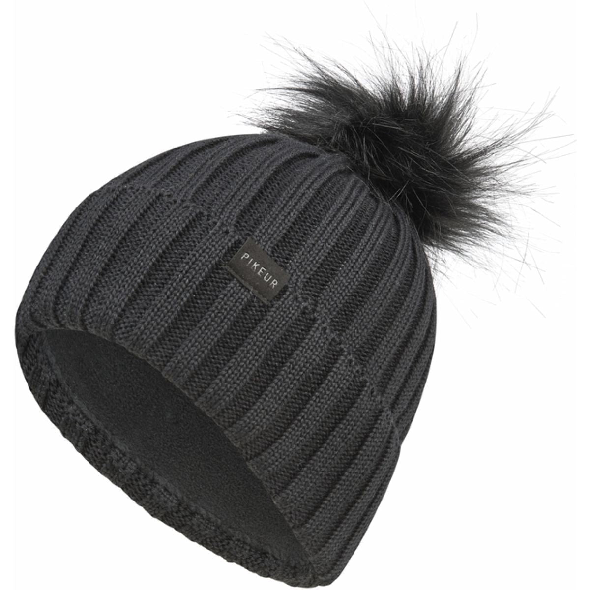 Pikeur Beanie Pompom Sports AW25 Negro
