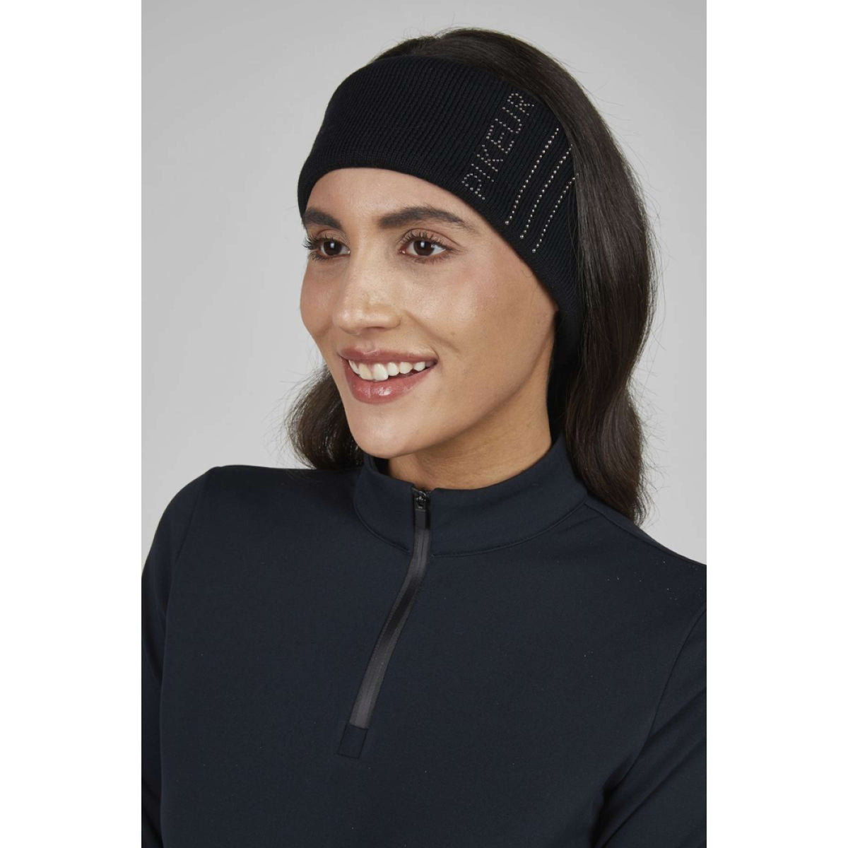 Pikeur Cinta para la cabeza Fleece Sports AW25 Negro