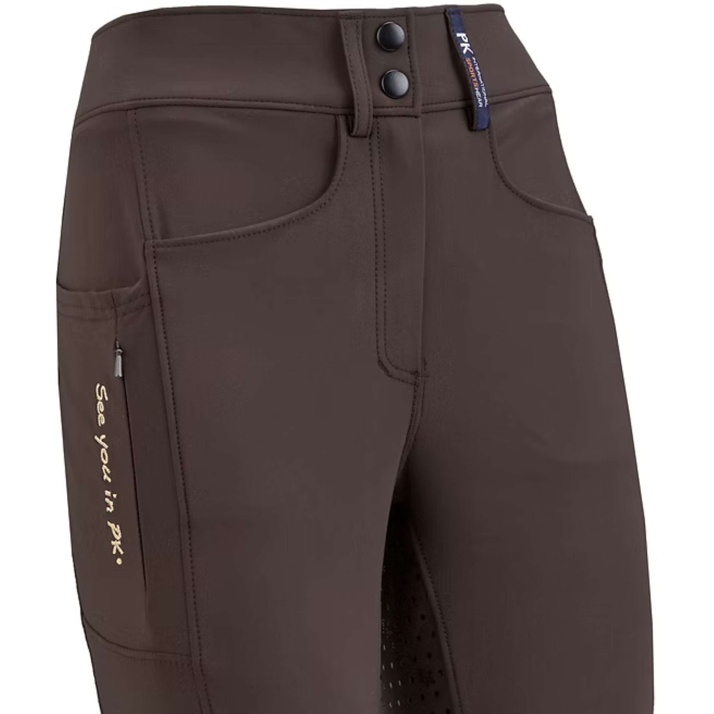 PK Pantalón de Equitación Ruby Full Grip Cafe Marron
