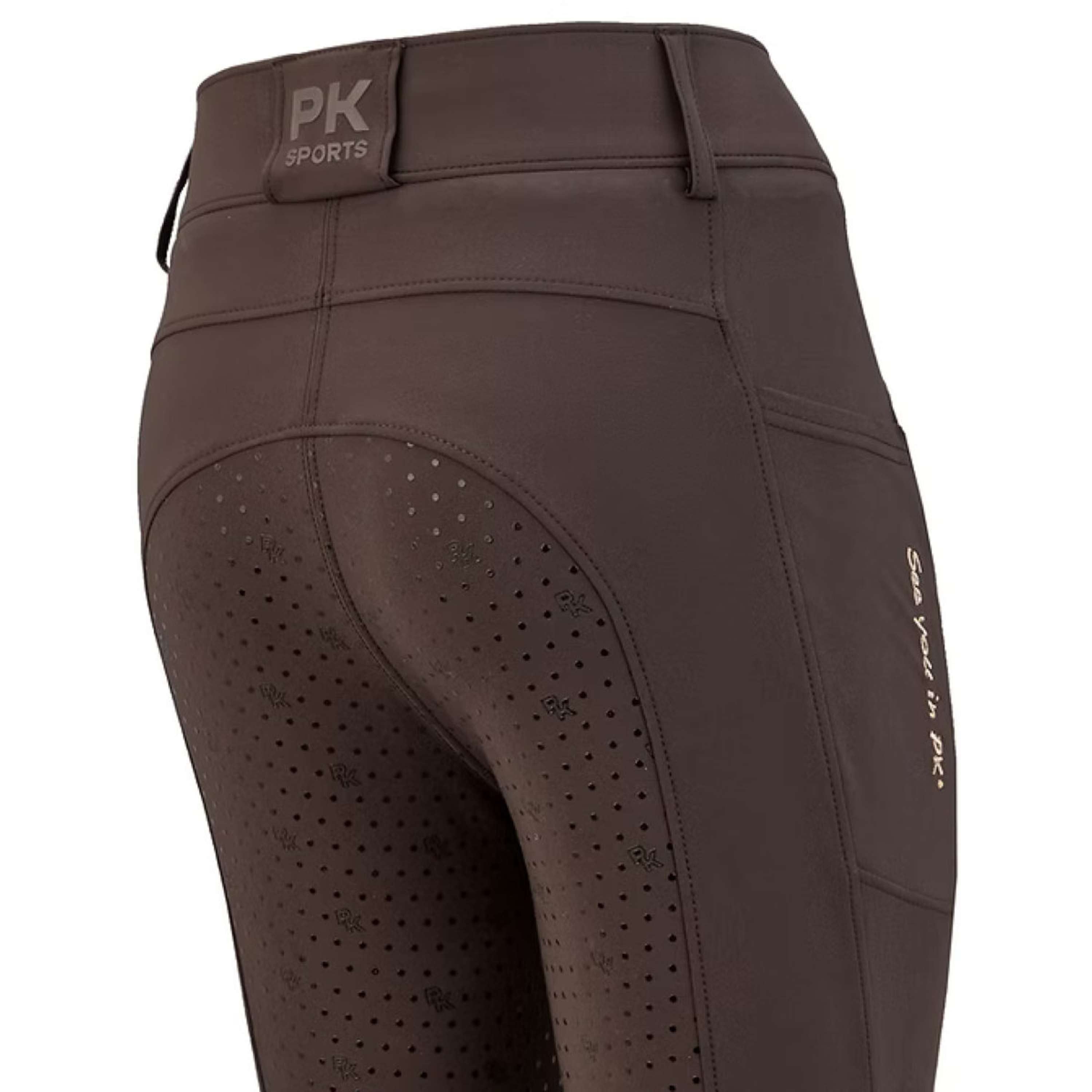 PK Pantalón de Equitación Ruby Full Grip Cafe Marron