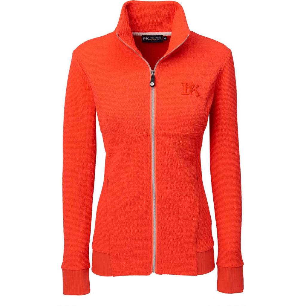 PK International Sudadera con capucha y cremallera Arezzo Fluo Coral
