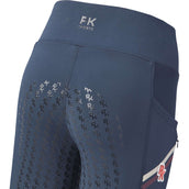 PK International Legging de Equitación Bretton Full Grip Moonlight