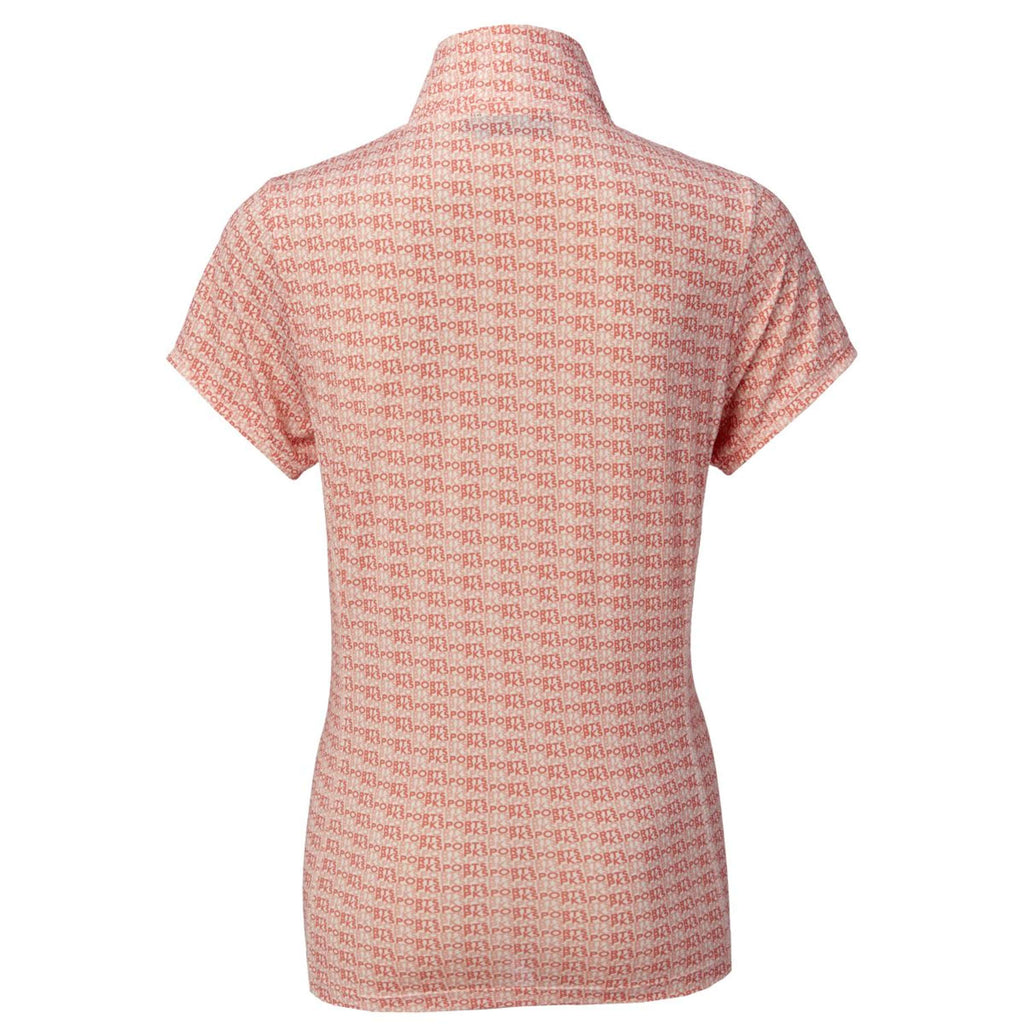 PK International Poloshirt Dakota All Over Fluo Coral