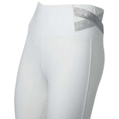 PK Legging de Equitación Jupiter Full Grip Blanco