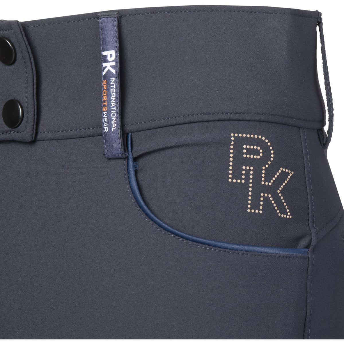 PK International Pantalón de Equitación Outsider Knee Grip Carbon