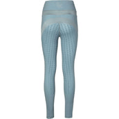 PK International Legging de Equitación Technical Ravage Full Grip Faded Blue