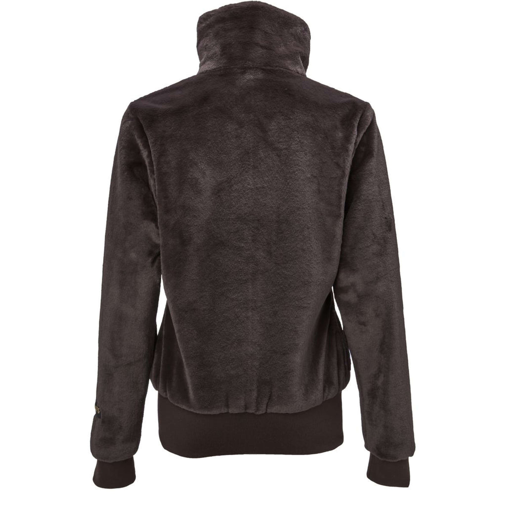 PK Sudadera con capucha y cremallera Tiamo Fluffy Cafe Marron