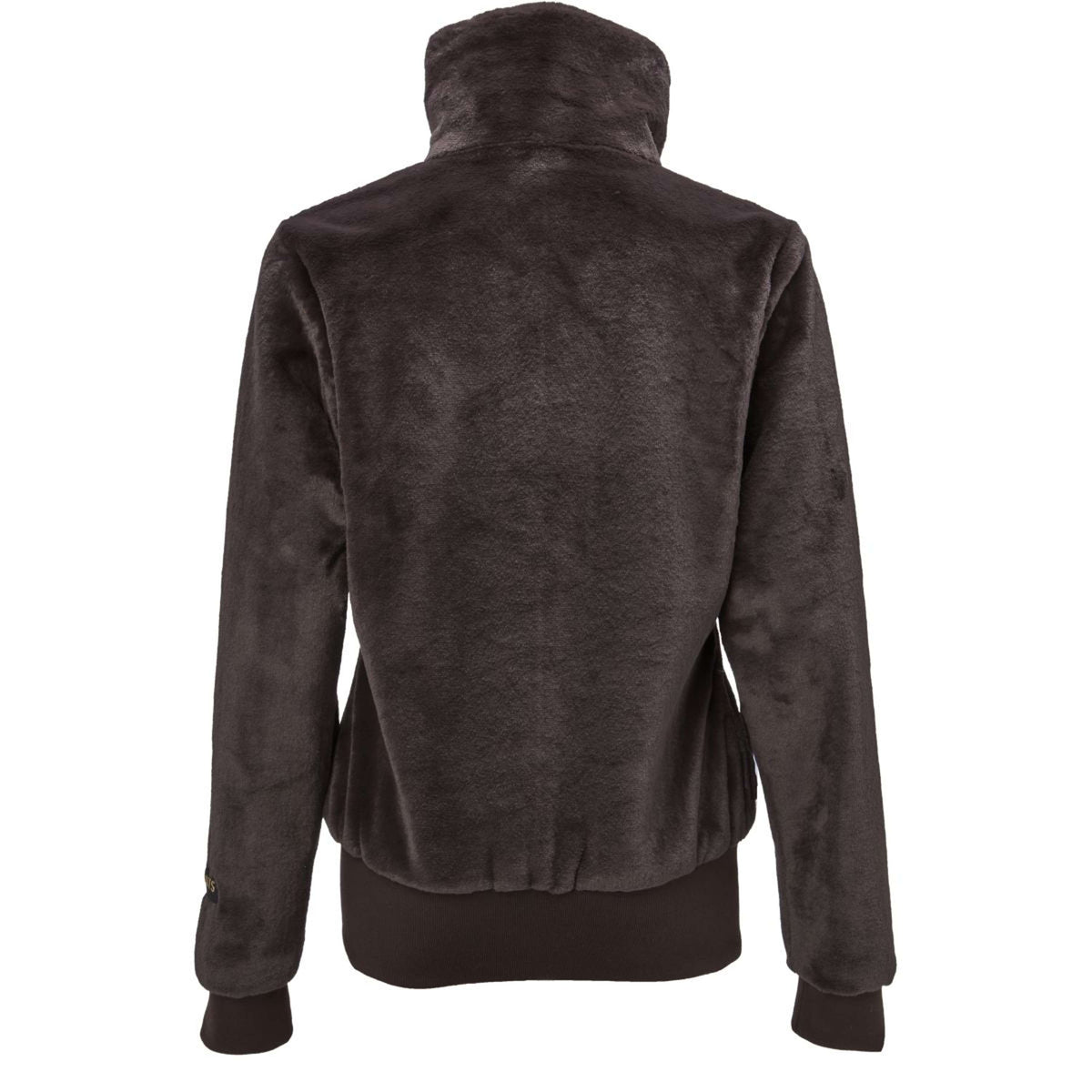 PK Sudadera con capucha y cremallera Tiamo Fluffy Cafe Marron