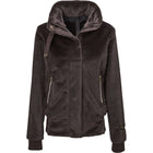 PK Sudadera con capucha y cremallera Tiamo Fluffy Cafe Marron