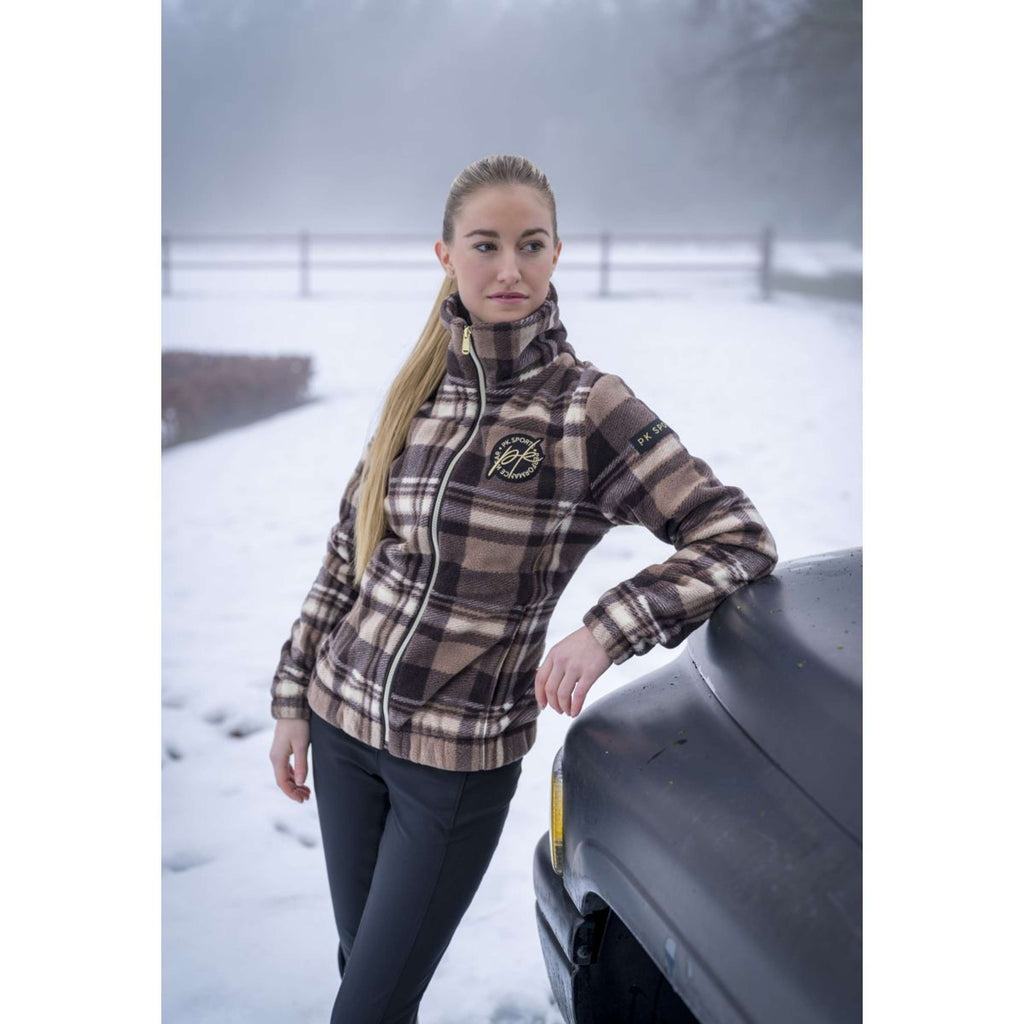 PK Sudadera con capucha y cremallera Timber Fluffy Cafe Marron
