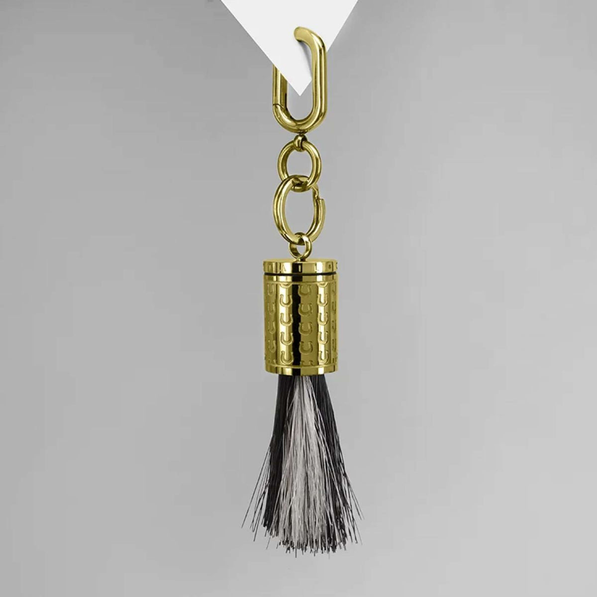 Ponytail&Co Percha Motivo de herradura de crin Oro