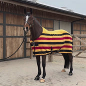 Velder Horsewear Deluxe Fleece Cooler Rug Negro/Amarillo