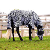 Velder Horsewear Manta Antimoscas con Cuello Zebra Negro/Blanco